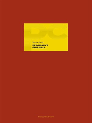 cover image of Pragmatica giuridica